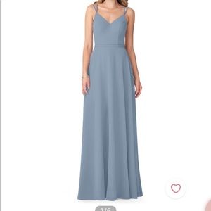 Azazie Janine bridesmaid dress: Dusty Blue